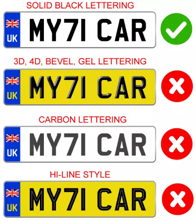 New Rules For Number Plates Uk